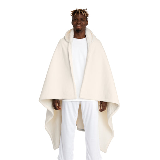 Hooded Sherpa Fleece Blanket