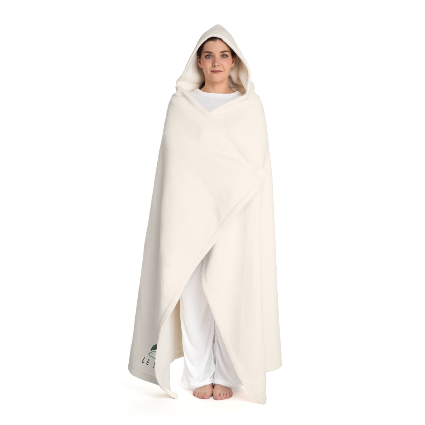 Hooded Sherpa Fleece Blanket