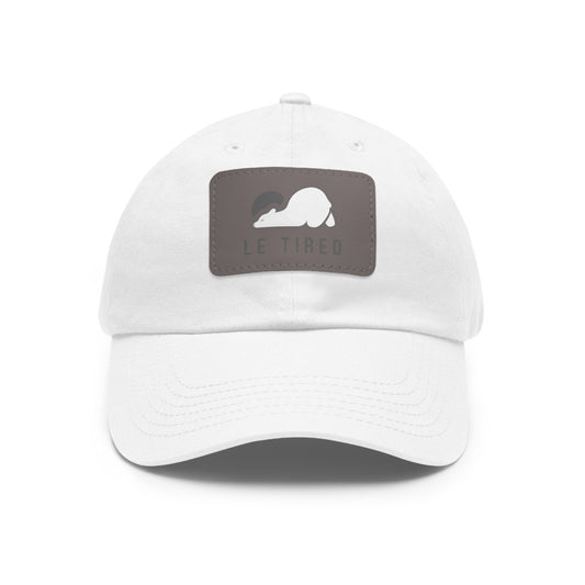 Dad Hat with Leather Patch (Rectangle)